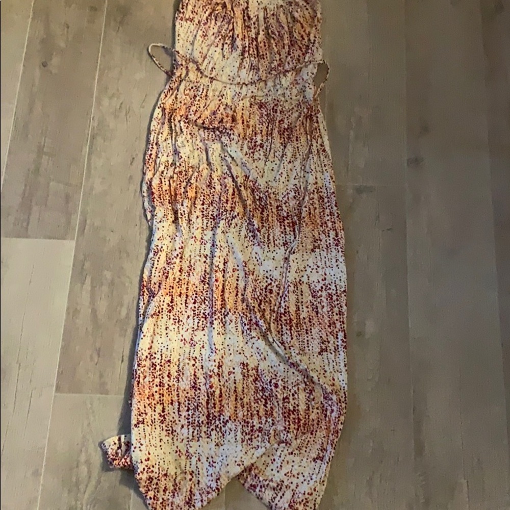 Loveappella long strapless maxi dress